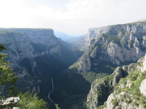 The Vikos Gorge seen from the Beloi viewpoint in Zagori