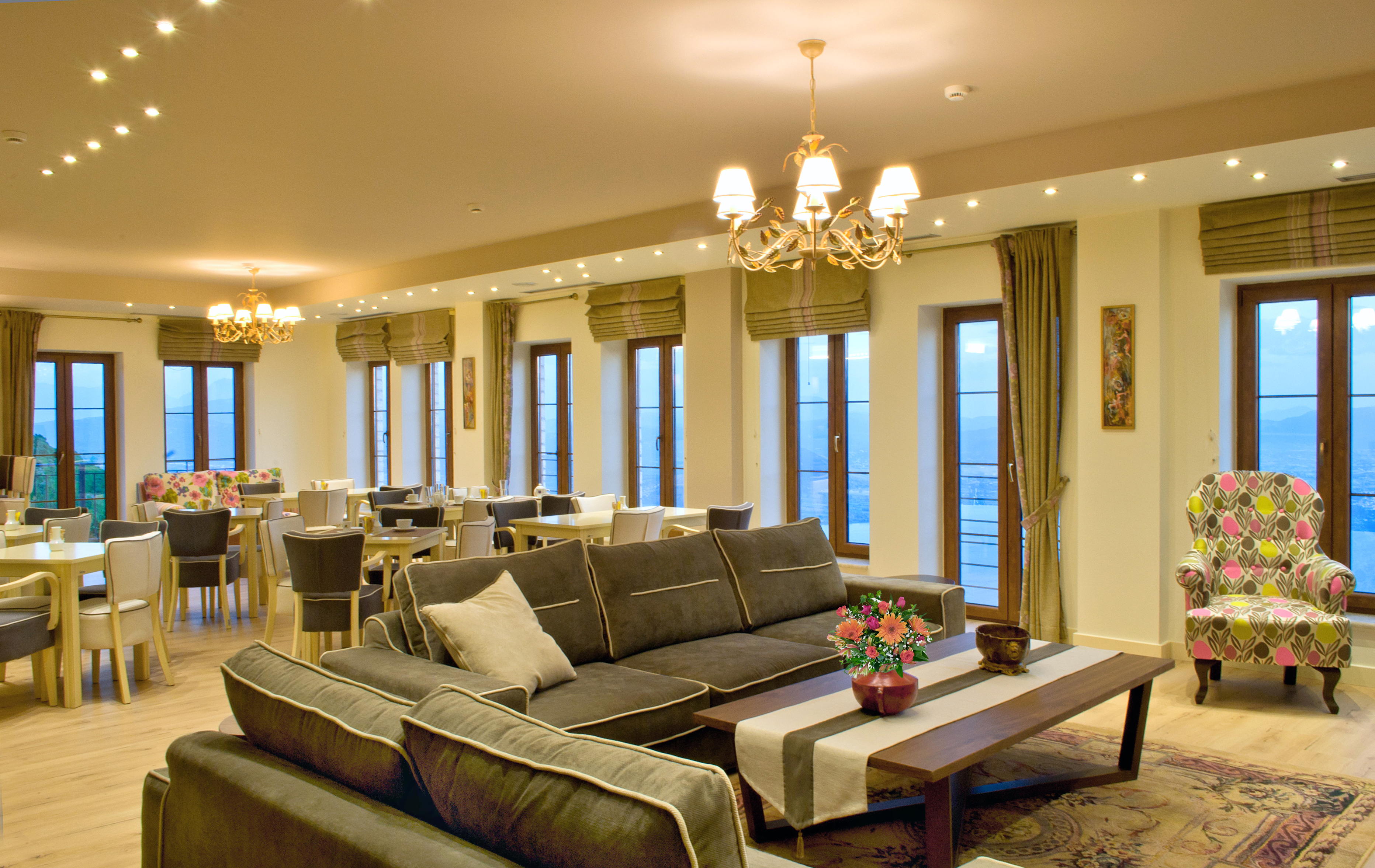 Salon and common areas at Arktos Boutique Hotel